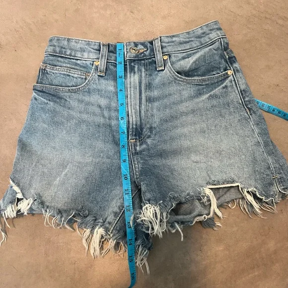 PAIGE Light Blue Distressed “Dani Shorts” - Picture 4 of 8